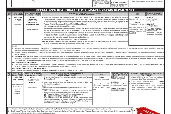 PPSC Jobs Advt No-16-2024 25-07-2024 X7 Version