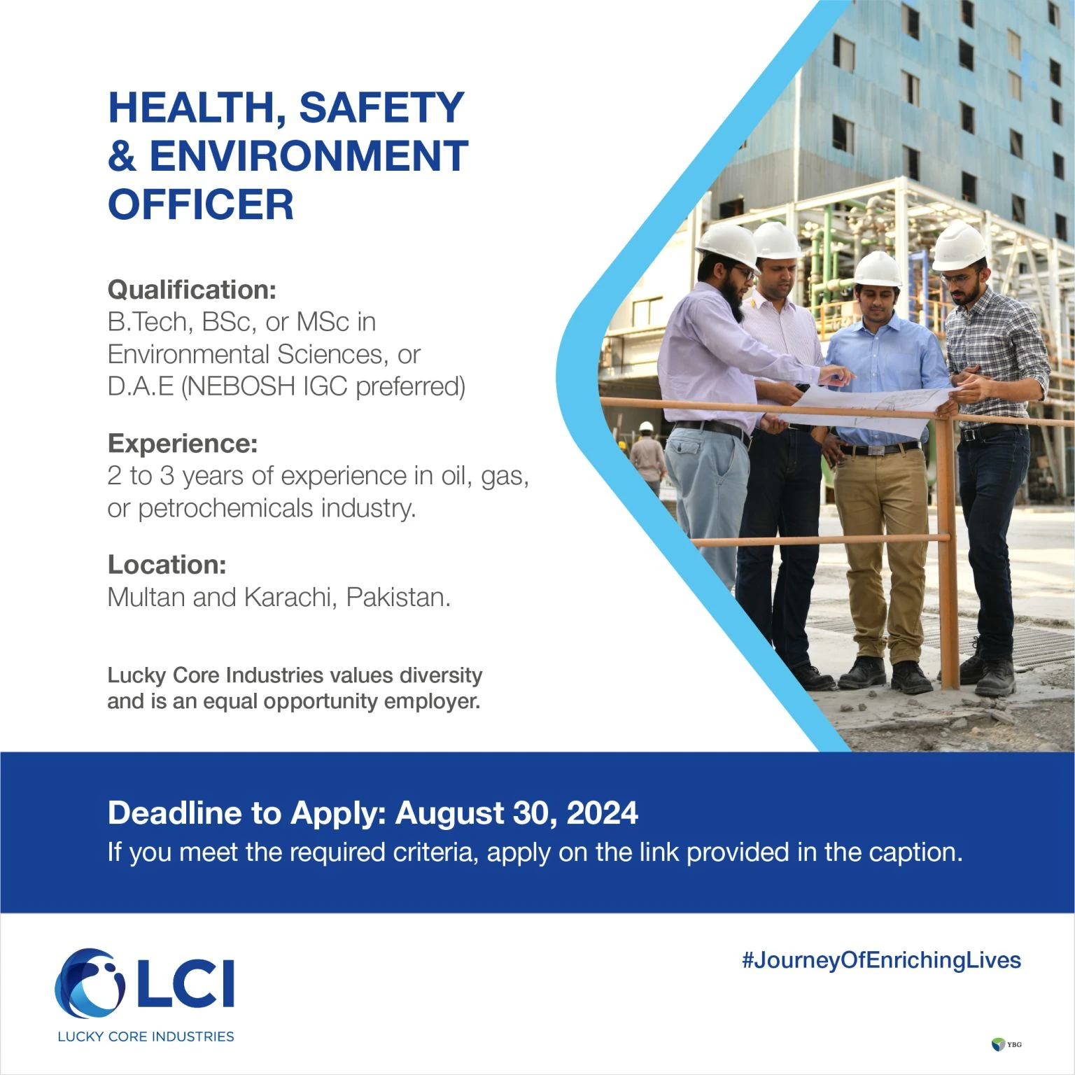 Lucky Core Industries is Looking for an HSE Officer