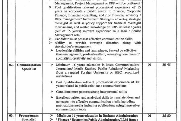 Communication, Procurement Specialist & Other Jobs August 2024