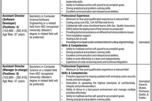 Nadra Technologies Limited latest jobs For Experienced Candidates