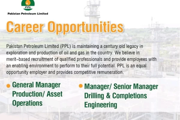 Pakistan Petroleum Limited is Hiring in Operation and Drilling