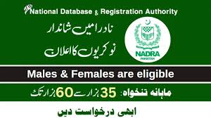 Junior Executive 300+ Job Posts at (NADRA) National Database & Registration Authority