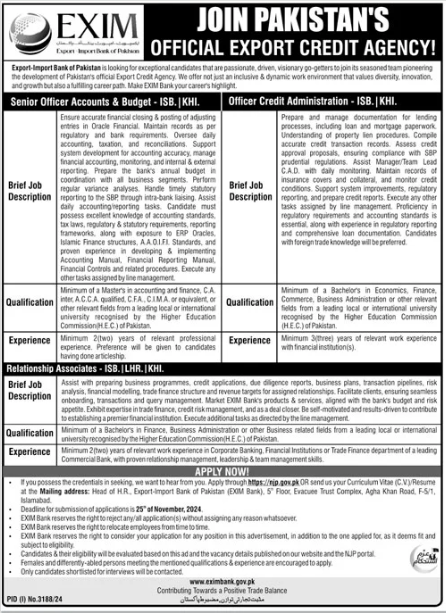 Join Pakistan's Official Export credit Agency as Officer Latest Jobs