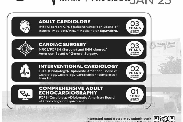 Fellowship Training Program at Tabba Heart Institute January 2025