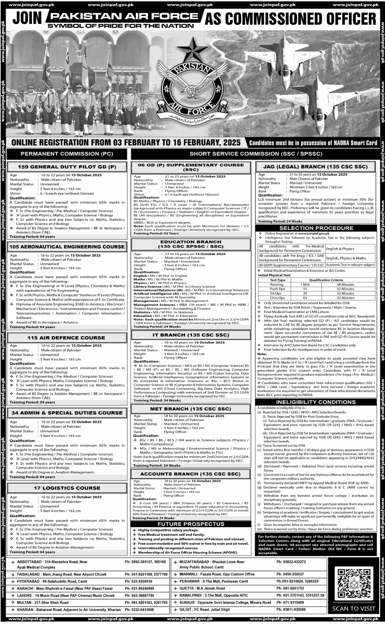 PAF Commission Officer Jobs